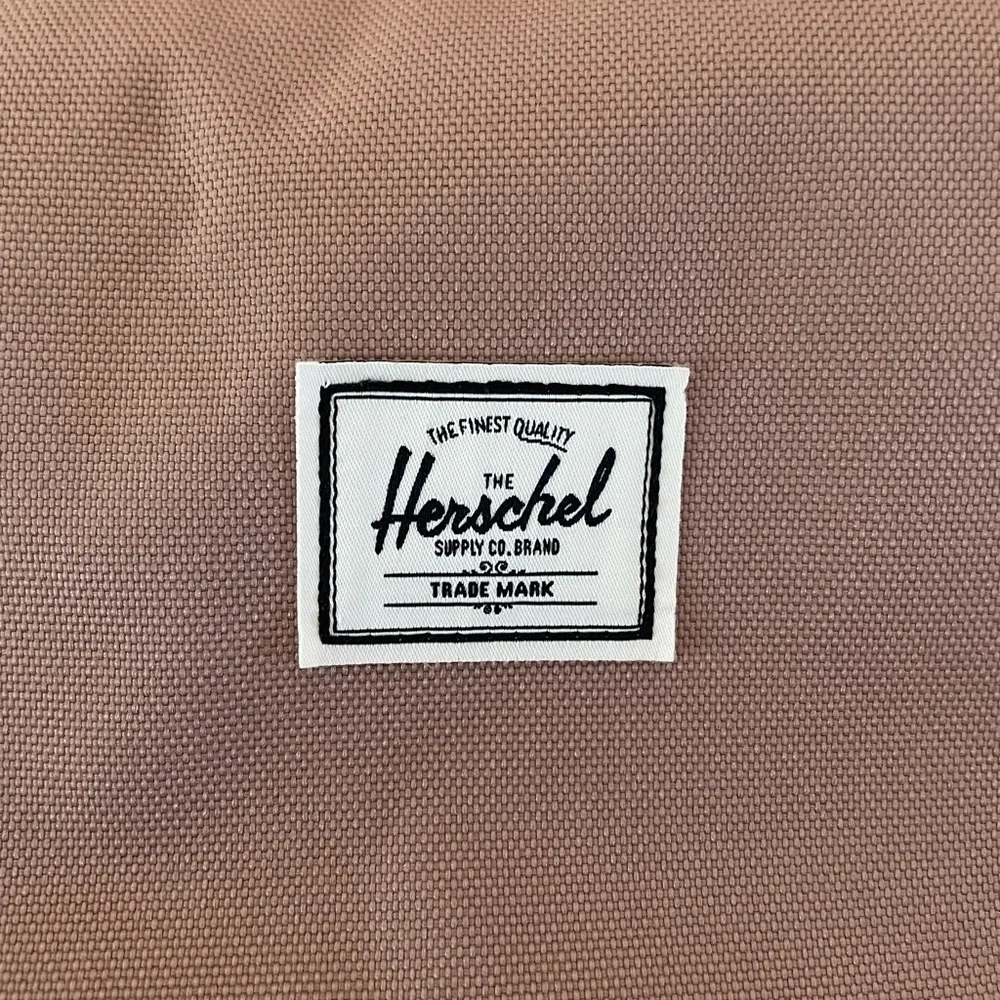 Herschel Supply Co. Mica One Size Tote Bag Purse Purple Zip Top Canvas Bag